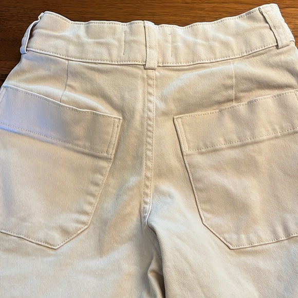 Everlane Organic Straight-leg pants, “pumice”/off-white, size 0 - Picture 4 of 6